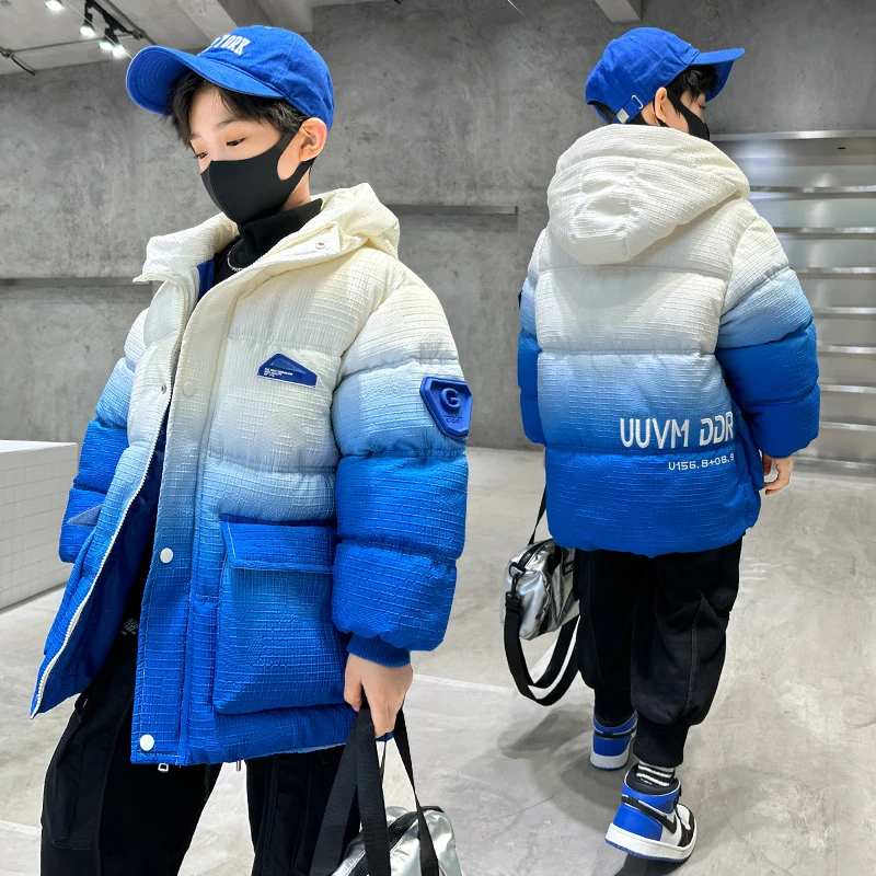 儿童棉服冬季2023新款儿童加厚外套男孩大童炸街棉衣袄子保暖冬装