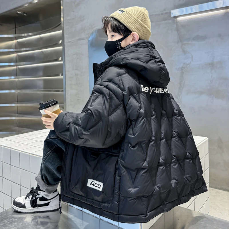 男童羽绒服冬季2023新款男孩韩版棉袄加厚外套中大儿童棉衣冬装潮