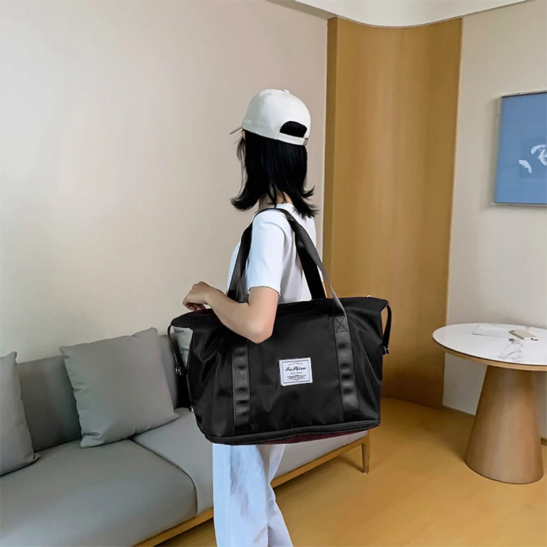 瑜伽健身包大容量户外旅行包干湿分离运动手提时尚便携单肩包