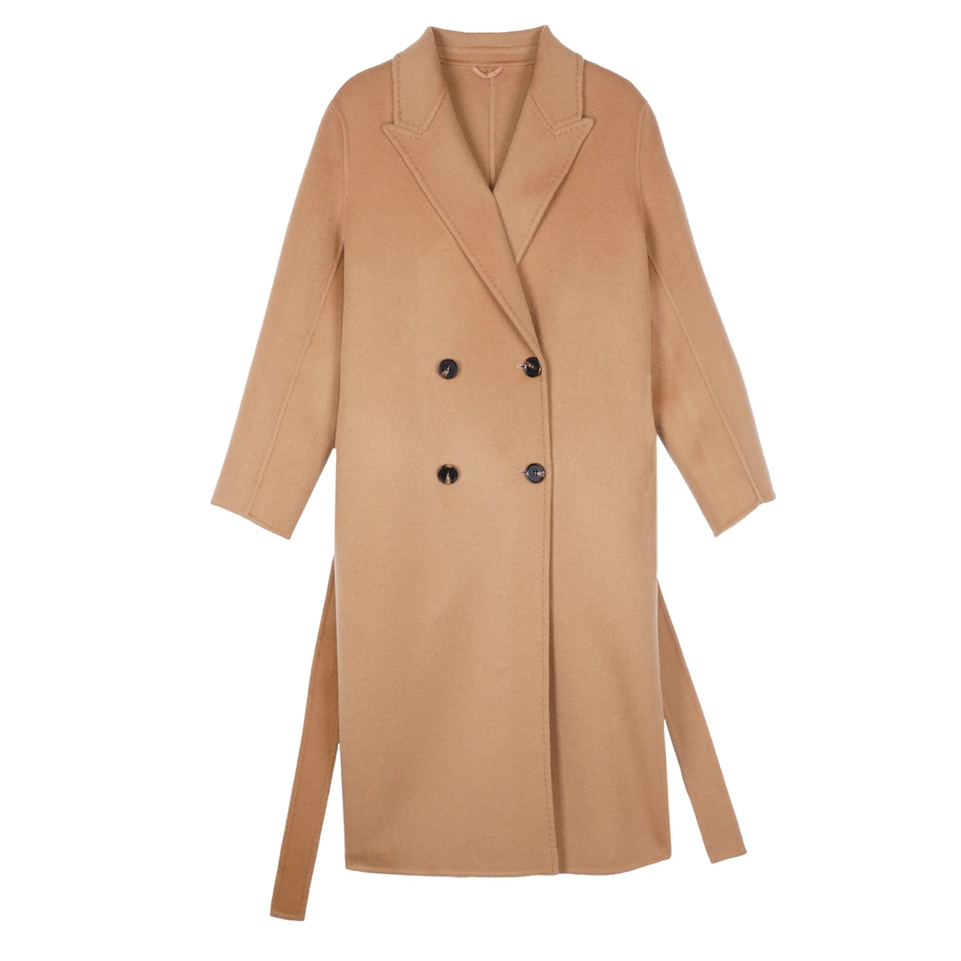 【瘦子大衣】100澳毛直筒版型双面呢大衣WCNC-19