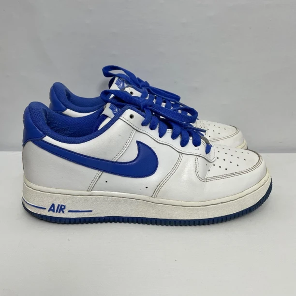 41码/Af1白蓝/鞋帮修复/二手正品板鞋/实图如下