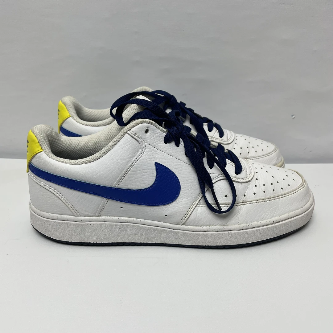 42.5码/Nike 休闲低帮白蓝/9新/二手正品板鞋/实图如下