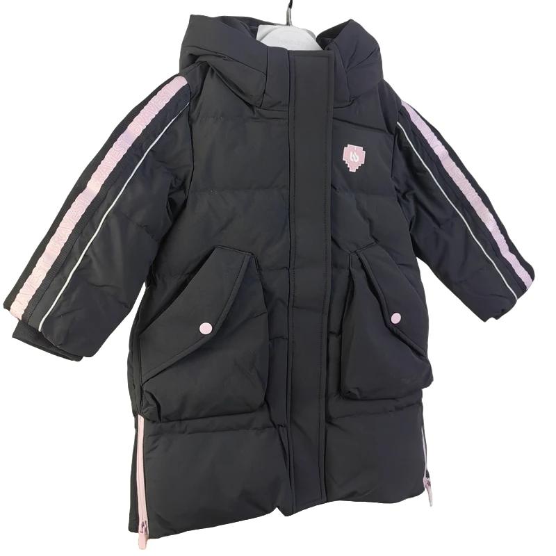 巴拉女童长款羽绒服