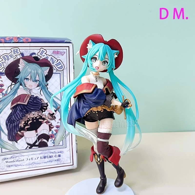 初音未来 童话仙境穿靴子的猫手办 周边动漫模型桌面摆件生日礼物