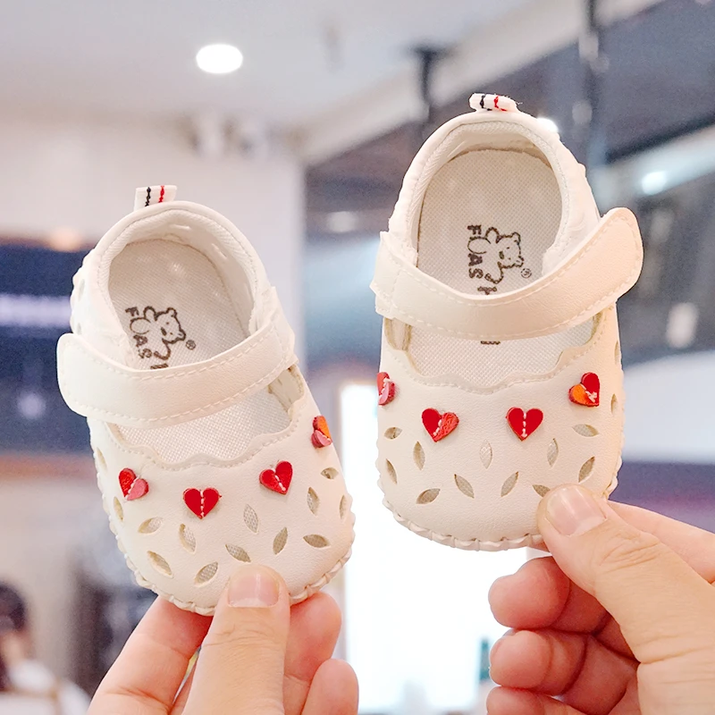 婴儿鞋子 3-6个月学步鞋宝宝软底0-1岁防滑 防掉宝宝鞋春夏款9910