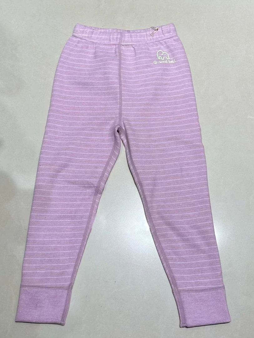 儿童德绒条纹衬裤