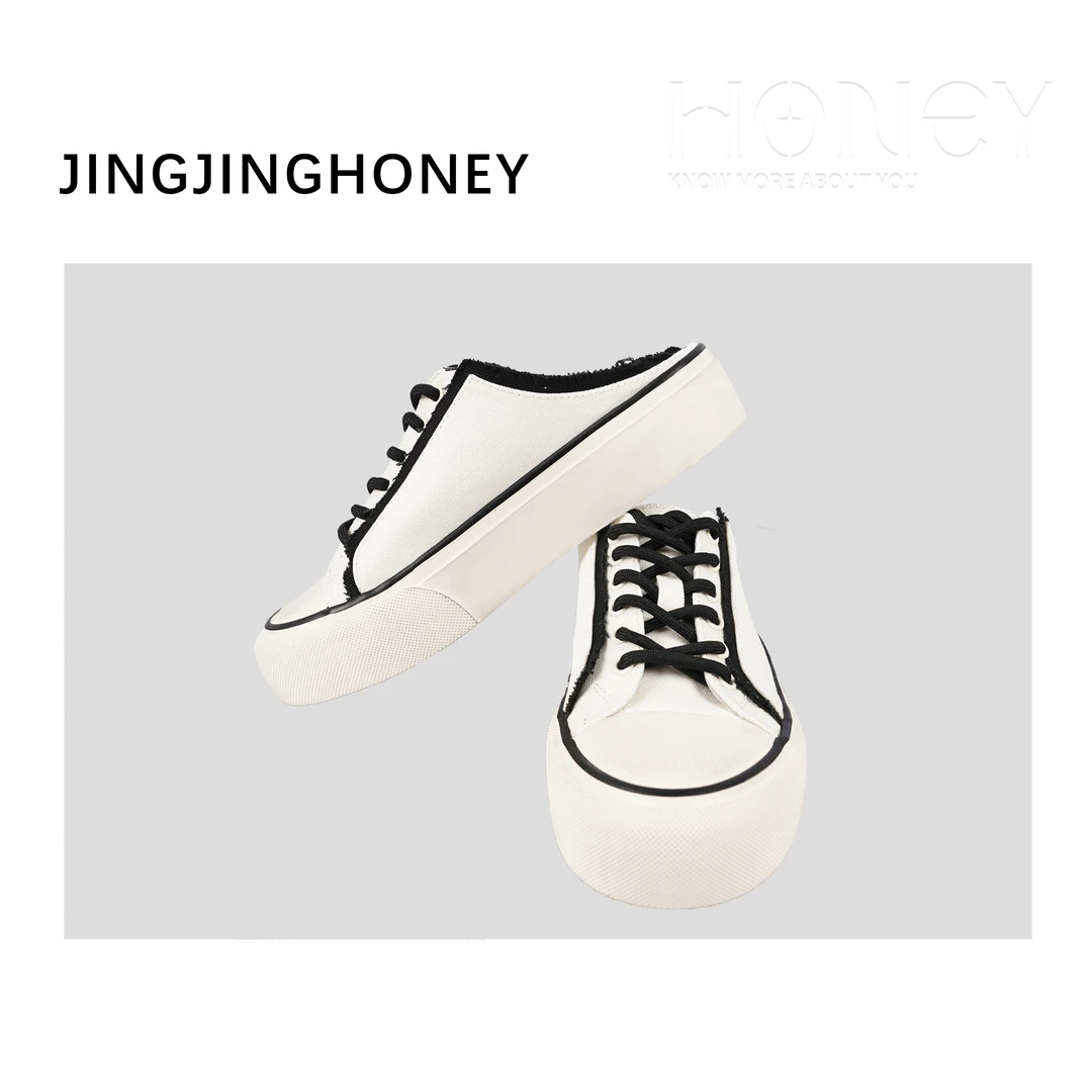 静静哈尼  【小香风拼色拖鞋】夏季新款韩版休闲百搭厚底拖鞋X82410