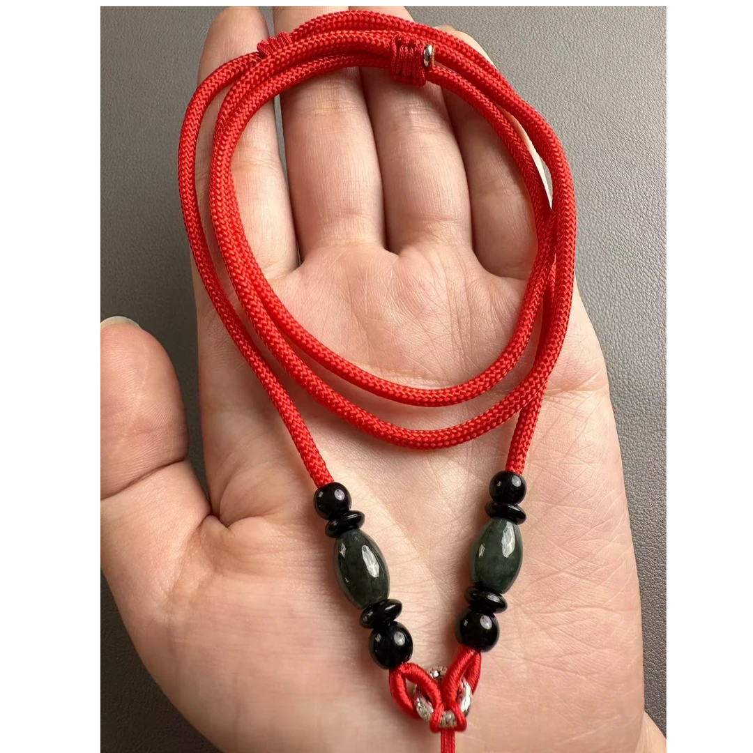 非金属布艺吊坠 手工高货项链绳子挂坠挂件绳男女款可调节挂脖绳