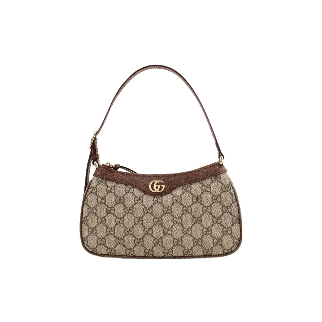 全新未使用 GUCCI/古驰 Ophidia 腋下包/老花金扣LOGO单肩手提包