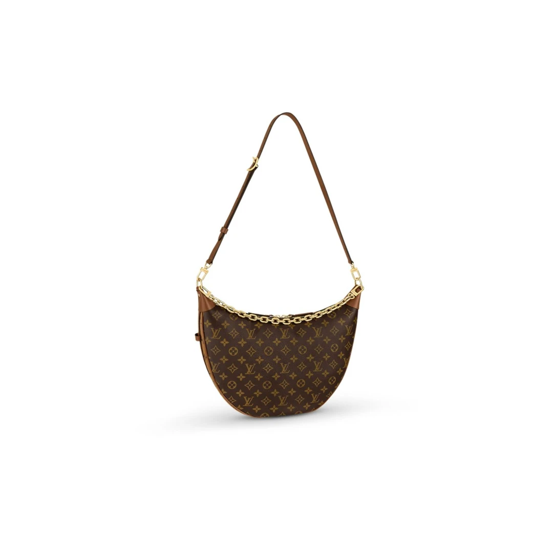 全新未使用 LouisVuitton/路易威登 大豌豆包/经典老花斜挎包