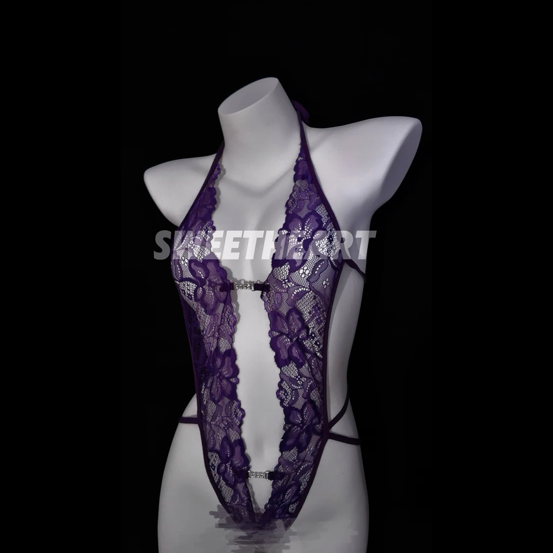 9180紫色工厂一号款女士蕾丝吊带欧美