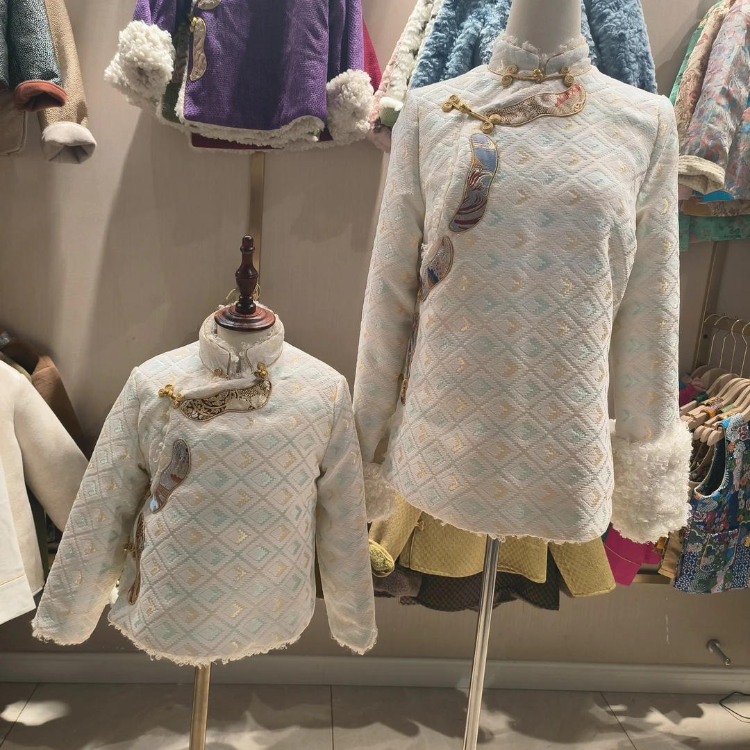 【藏式亲子装】外套加厚加绒冬款宝宝冬季拜年服长袖复古TZWT875