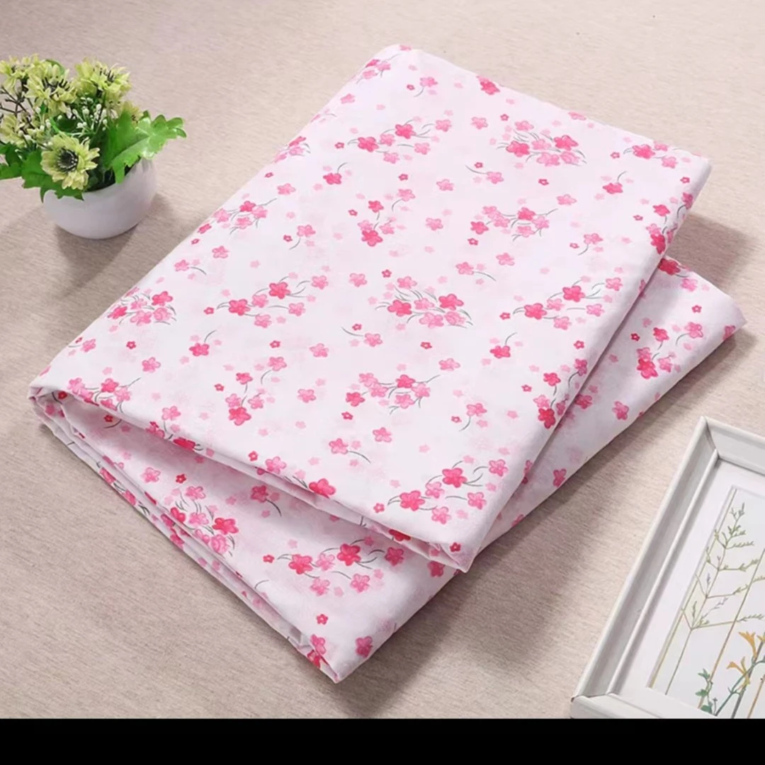 纯棉被胆包花布平纹包被布做被子用的布料小花