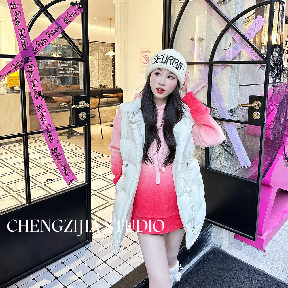 【裴诗婷】MJ0122抽绳百搭立领棉服马甲