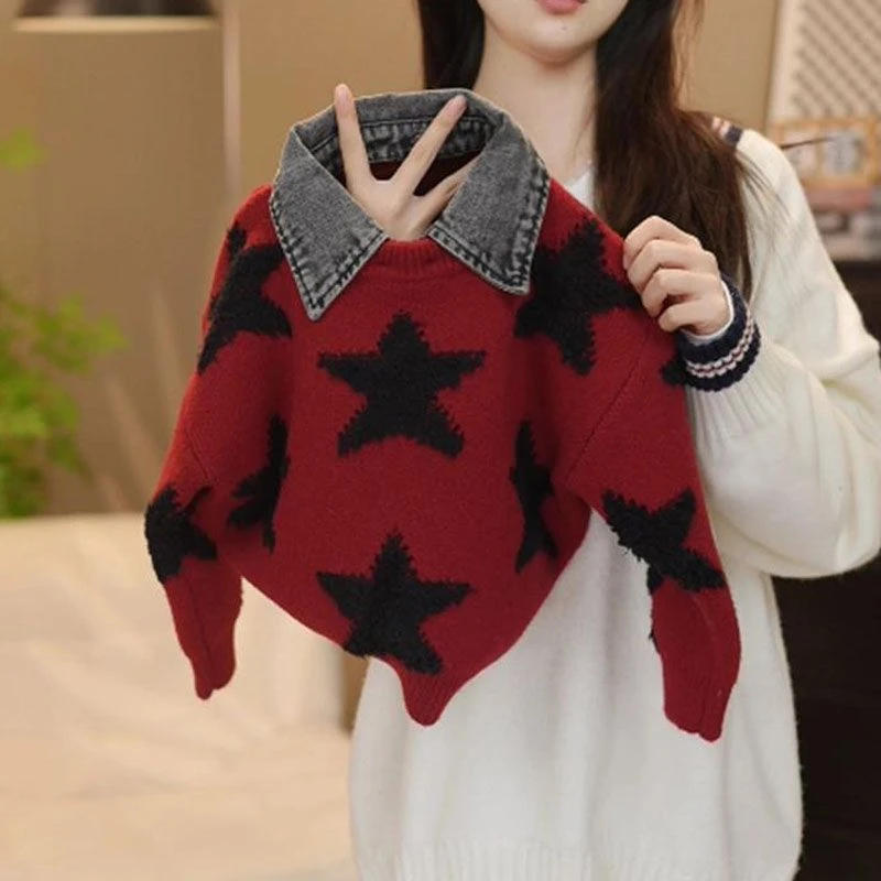 2024新款秋冬季儿童毛衣时尚中小童百搭套头针织衫男女童保暖上衣