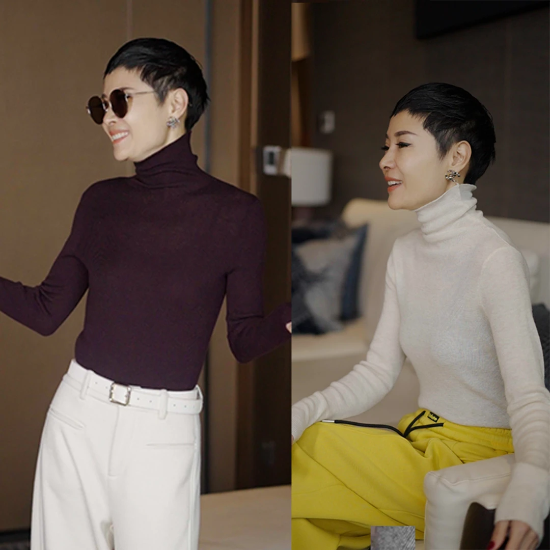 【keke设计-AY424】百搭高级感轻奢女装定制长袖针织衫