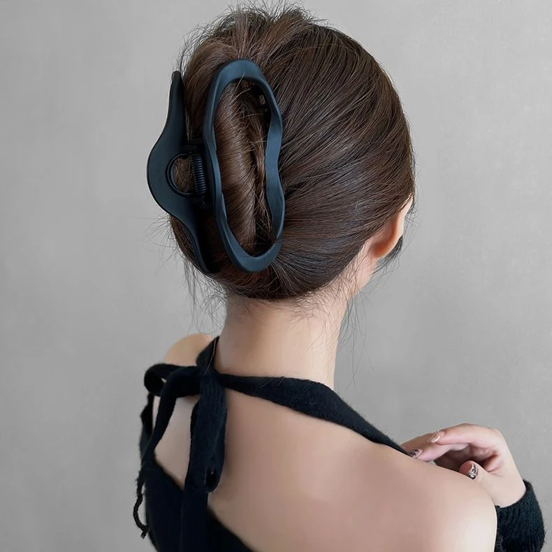 韩式大号不规则云朵式鲨鱼夹秋冬高级感发抓发量多抓夹后脑勺夹子