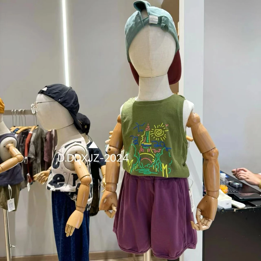 【捡漏】达不溜家韩版夏季百搭款式男女童 无袖小背心 80133