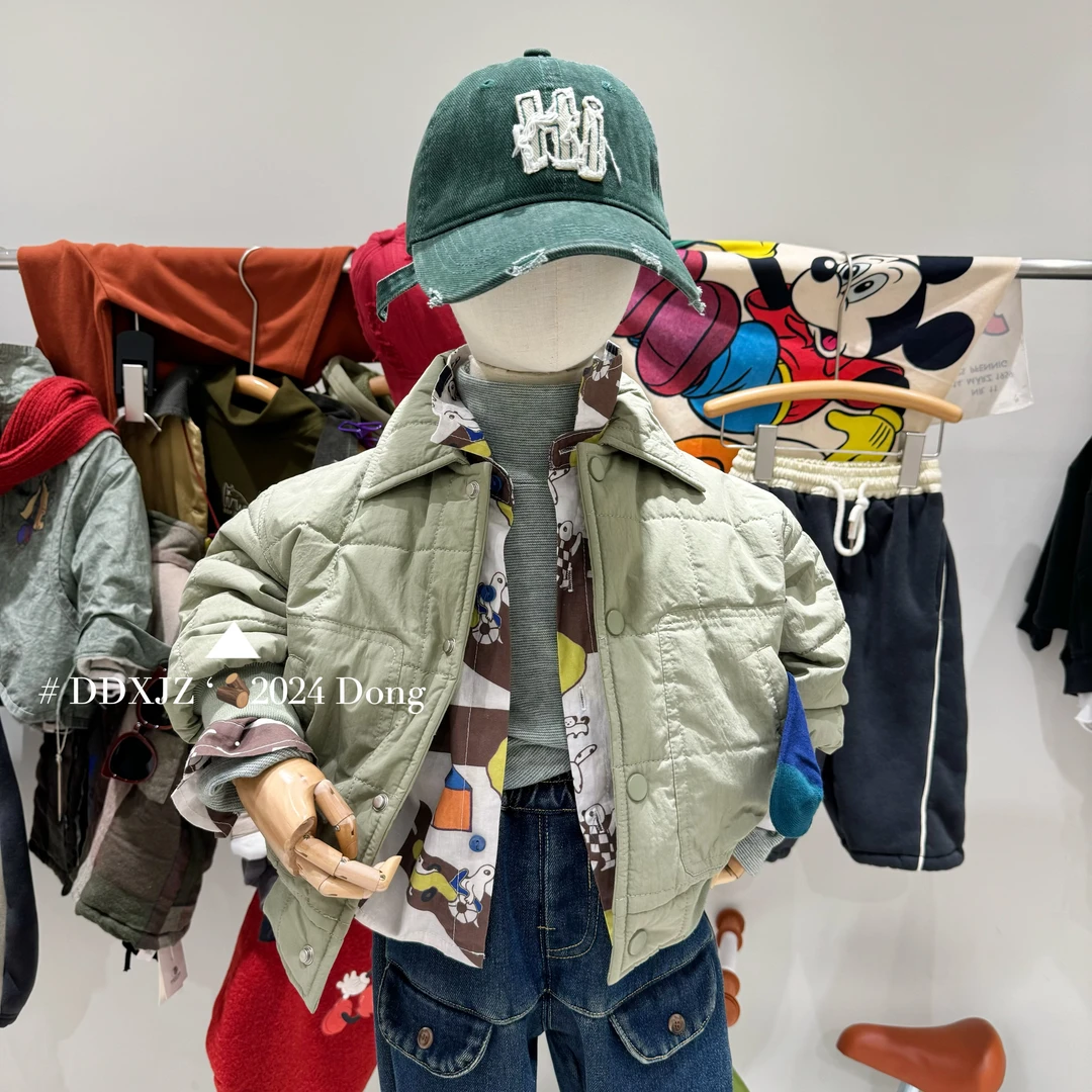 【达不溜家】原创 男童韩系冬款 特价捡漏 夹棉翻领外套 85059