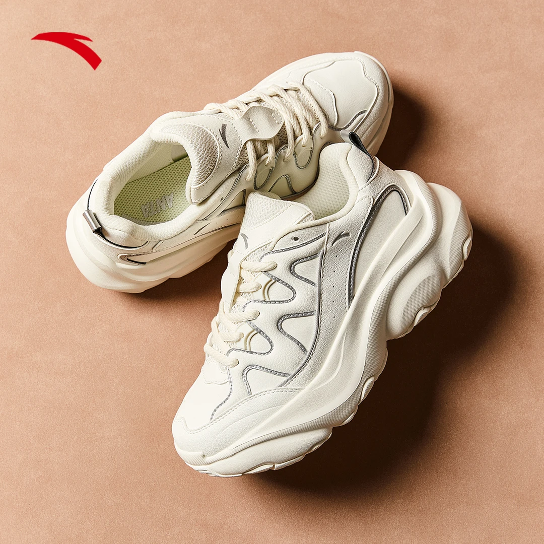 【安踏官方】喵喵鞋5丨老爹鞋潮流女士秋季复古厚底增高百搭休闲鞋