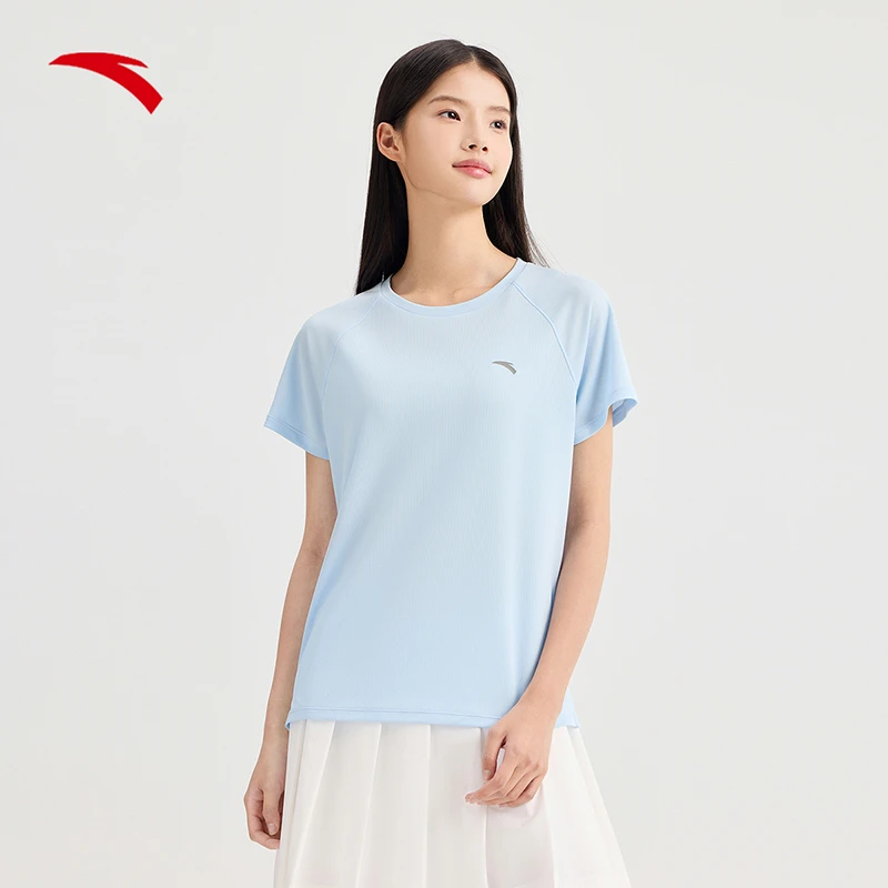 安踏夏季T丨薄款舒适百搭短袖t恤2025时尚新款健身宽松运动上衣