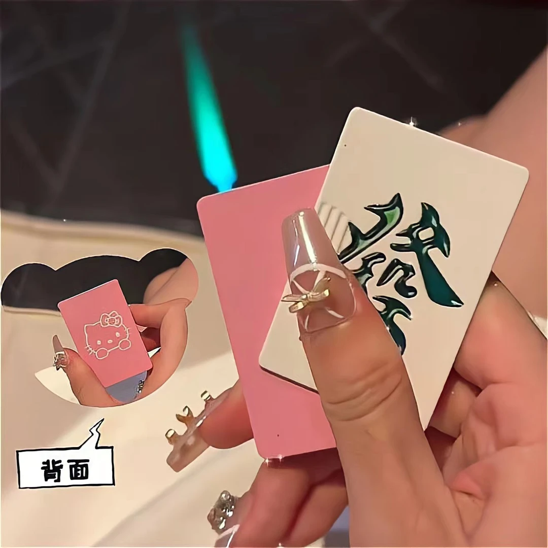 网红ins女孩子麻将造型防风强劲打火机创意高颜值平安夜礼物新颖