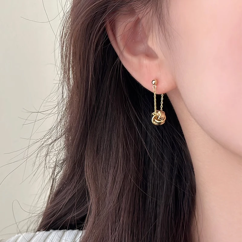 合金耳饰 925银针耳环秋冬修饰脸型耳坠女新款小众设计高级耳钉
