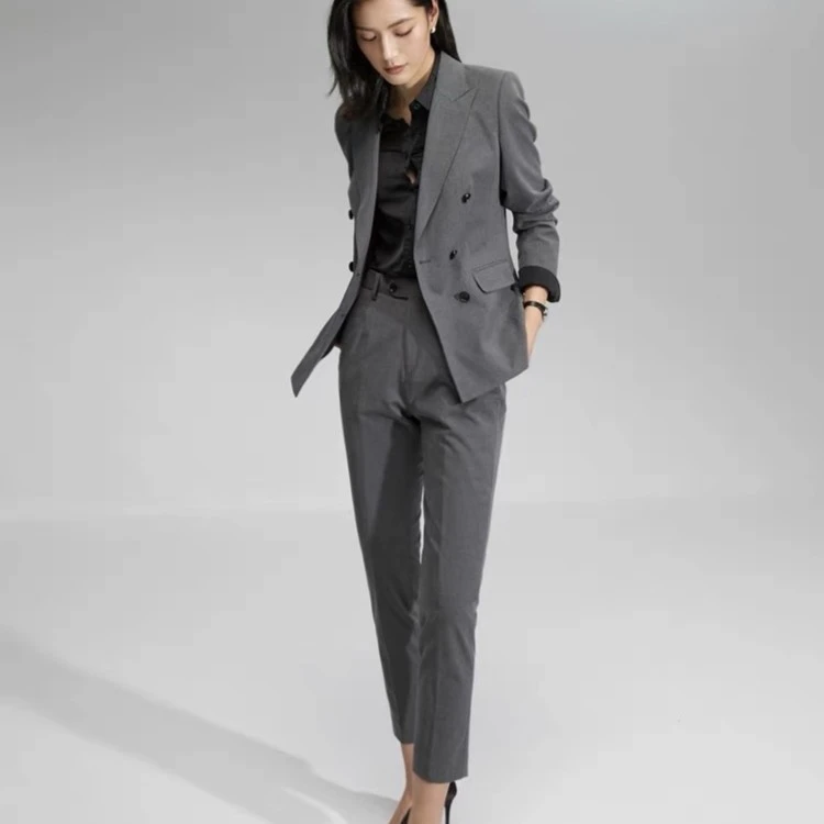 西野妮职业女装2025新款显瘦高级大气西服正装女士西装外套4498