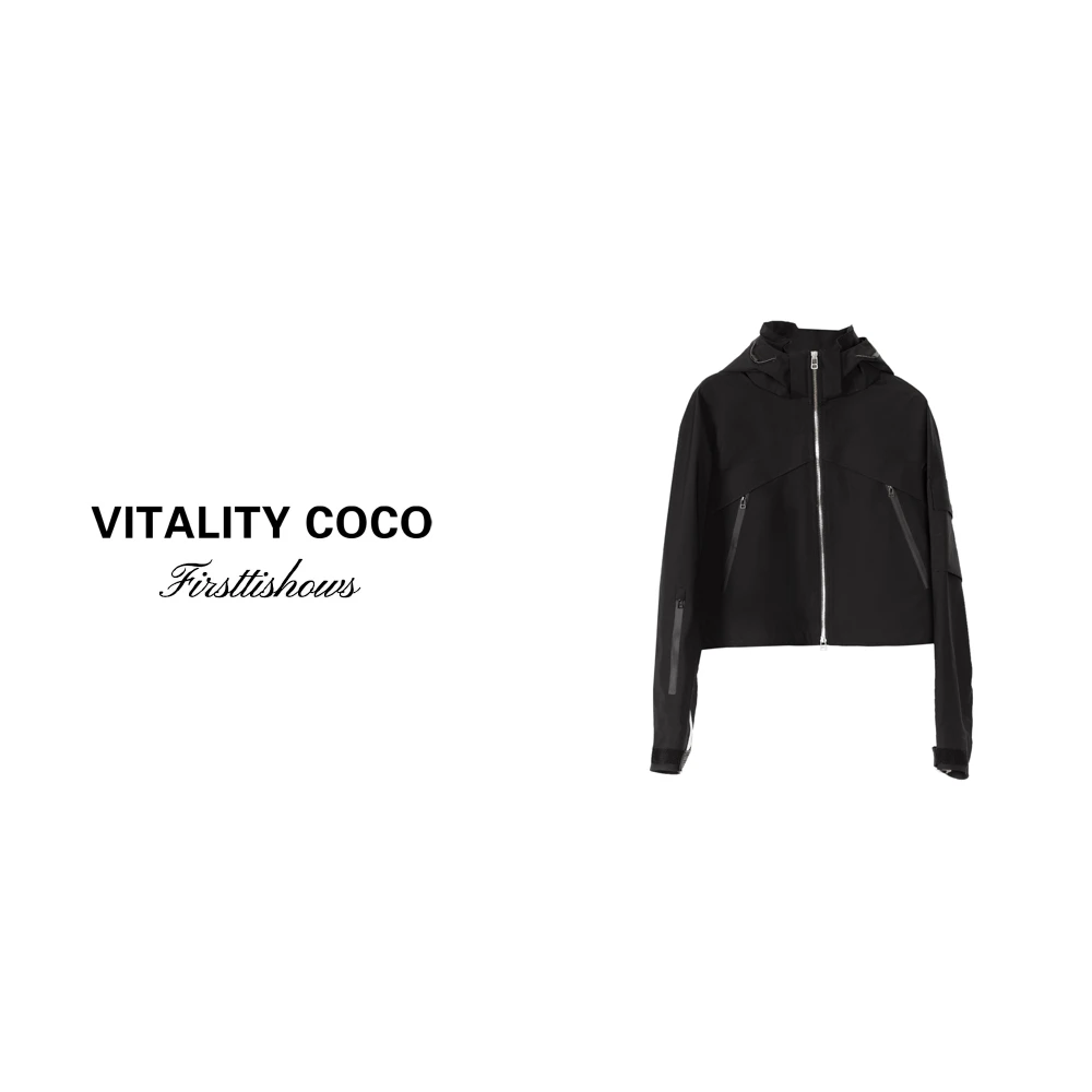 「VITALITY COCO」 新款三防高织工艺面料显瘦时尚冲锋衣外套 -336