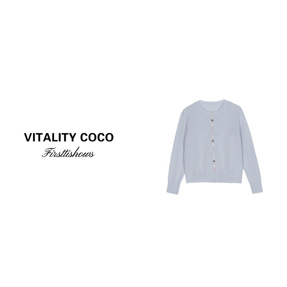 「VITALITY COCO」24秋冬上新热卖舒适轻奢时尚针织开衫1507