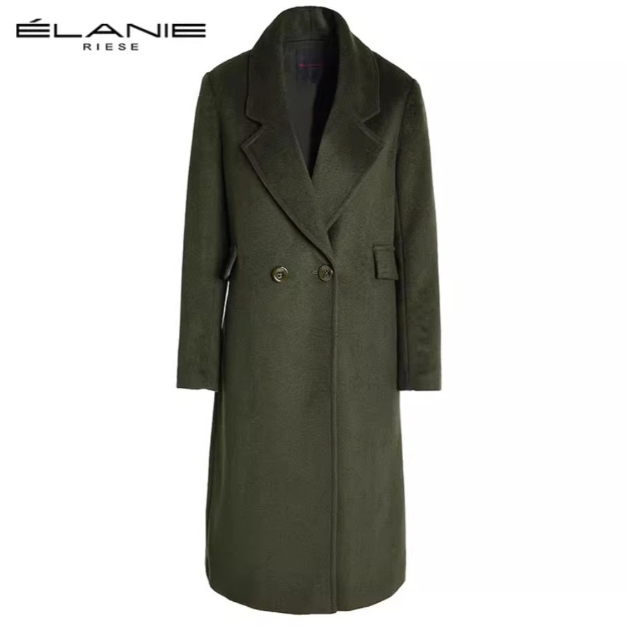 【小云总专属】依兰 新款羊毛中长款宽松显瘦气质大衣 E20QF9743D