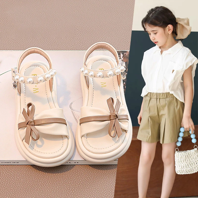 23-37码女童儿童宝宝公主凉鞋2024夏季夏款爆款大童洋气软底沙滩