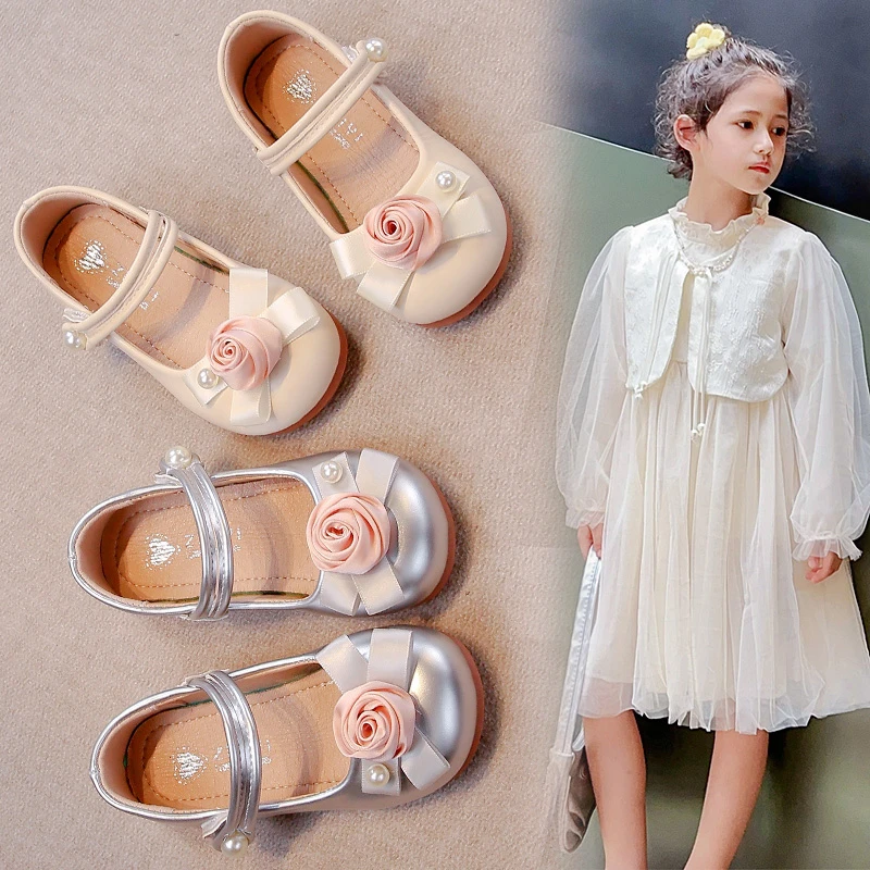 23-34码女童小皮鞋2024春秋儿童公主鞋小女孩洋气宝宝演出表演软