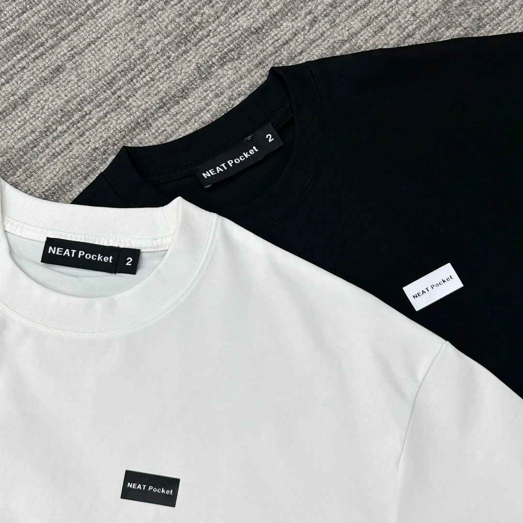 NEAT Pocket  24AW 订织240g冰感混纺亲肤舒适box logo打底短袖