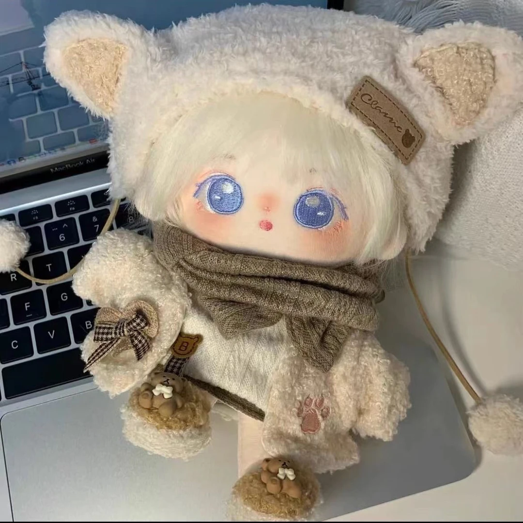 【焦糖燕麦】20cm棉花娃娃衣服冬季女娃衣换装无属性可爱萌正版现货