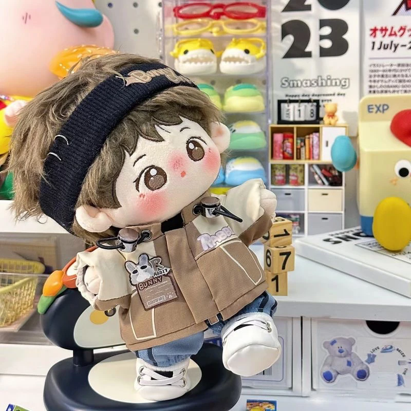 送眼镜【卡帕俱乐部】正版20cm棉花娃娃衣服无属性套装酷帅外套现货