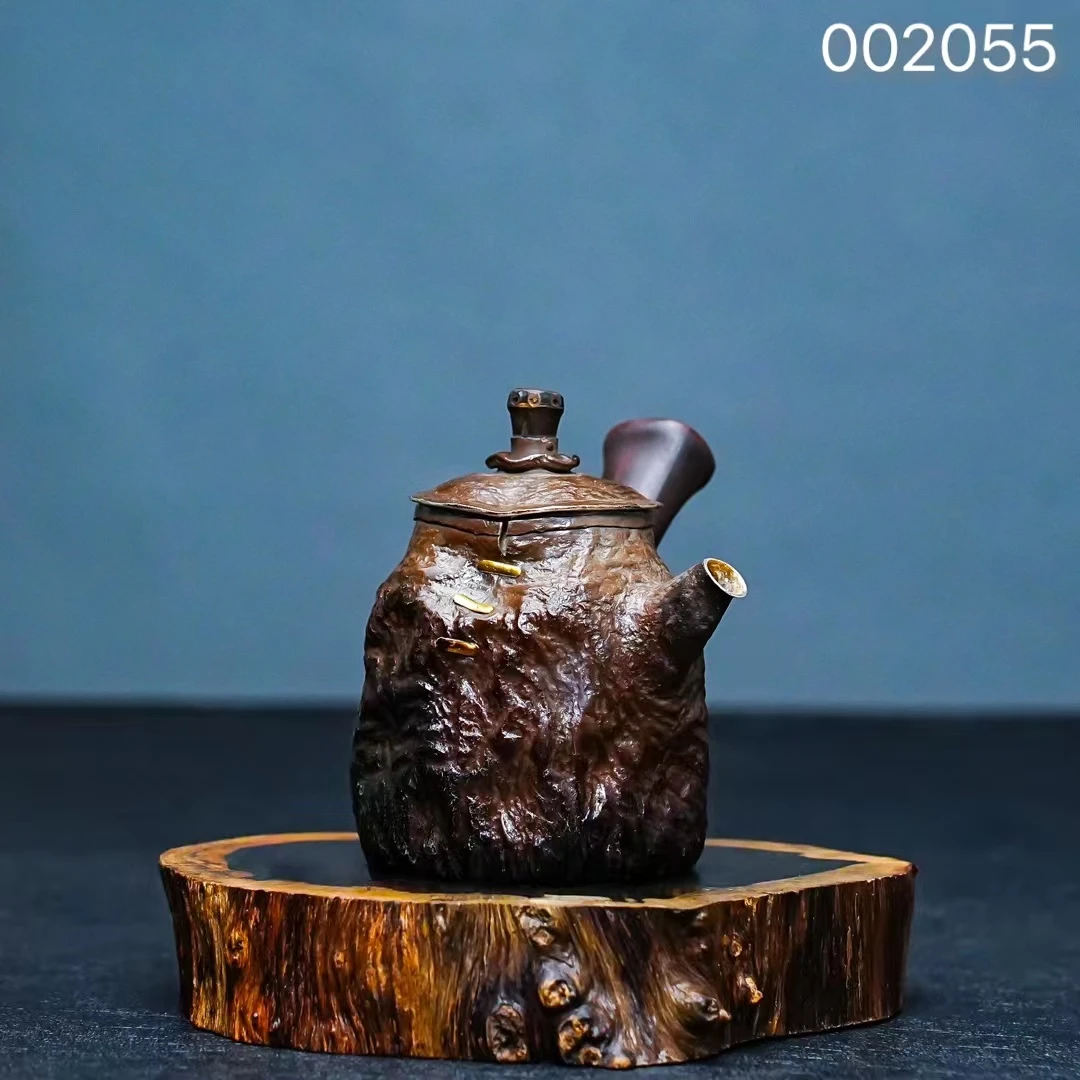 【幕雨手作】【洪金鸿】手工执壶纯手工 足银999茶具银壶茶具