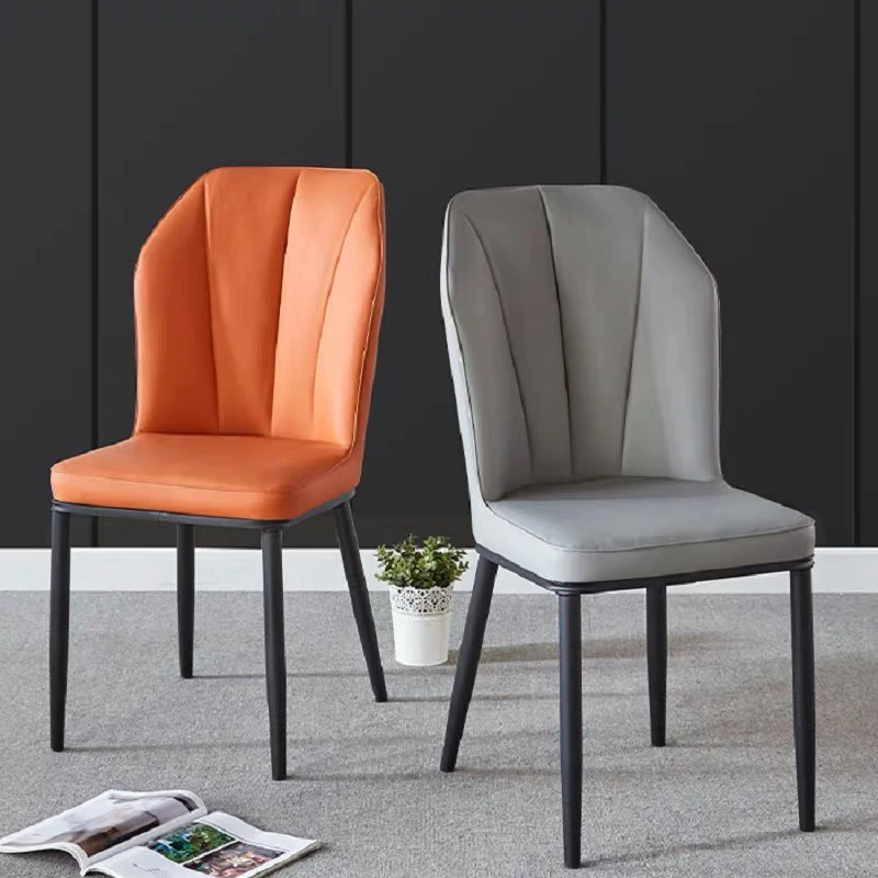 餐椅3色可选 深靠背餐椅 北欧轻奢风餐椅 家用餐椅 科技布餐椅