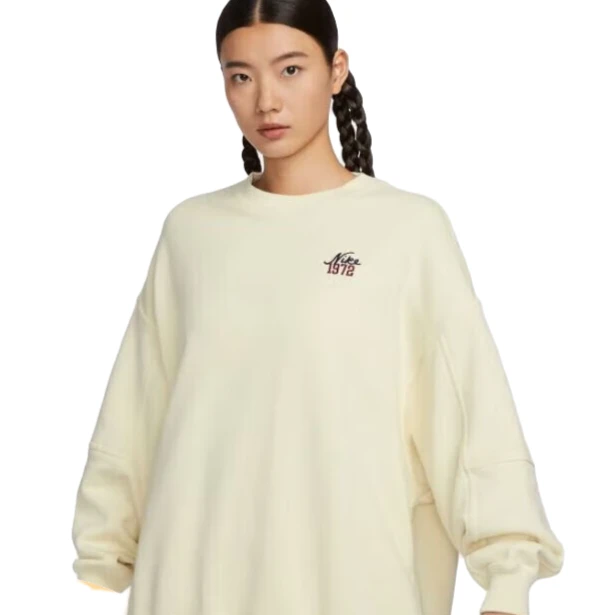 Nike/耐克AS W NSW FLC GX CREW OS GCEL女子运动卫衣 FV8444-113