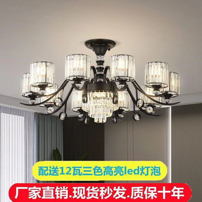 精选精选新款轻奢客厅水晶吊灯创意现代简约新款大厅卧室餐厅屋灯