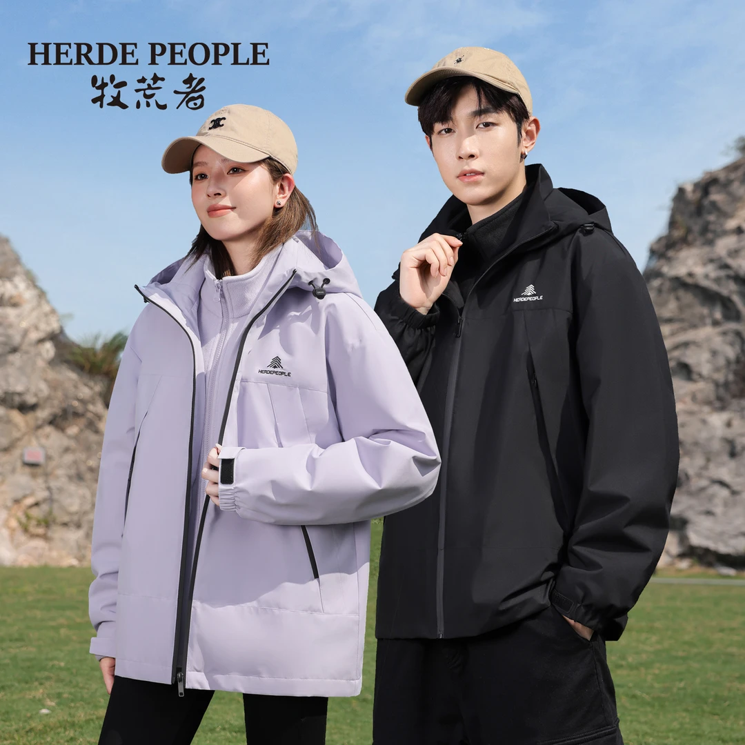 牧荒者情侣户外三合一防风休闲夹克外套AK508802