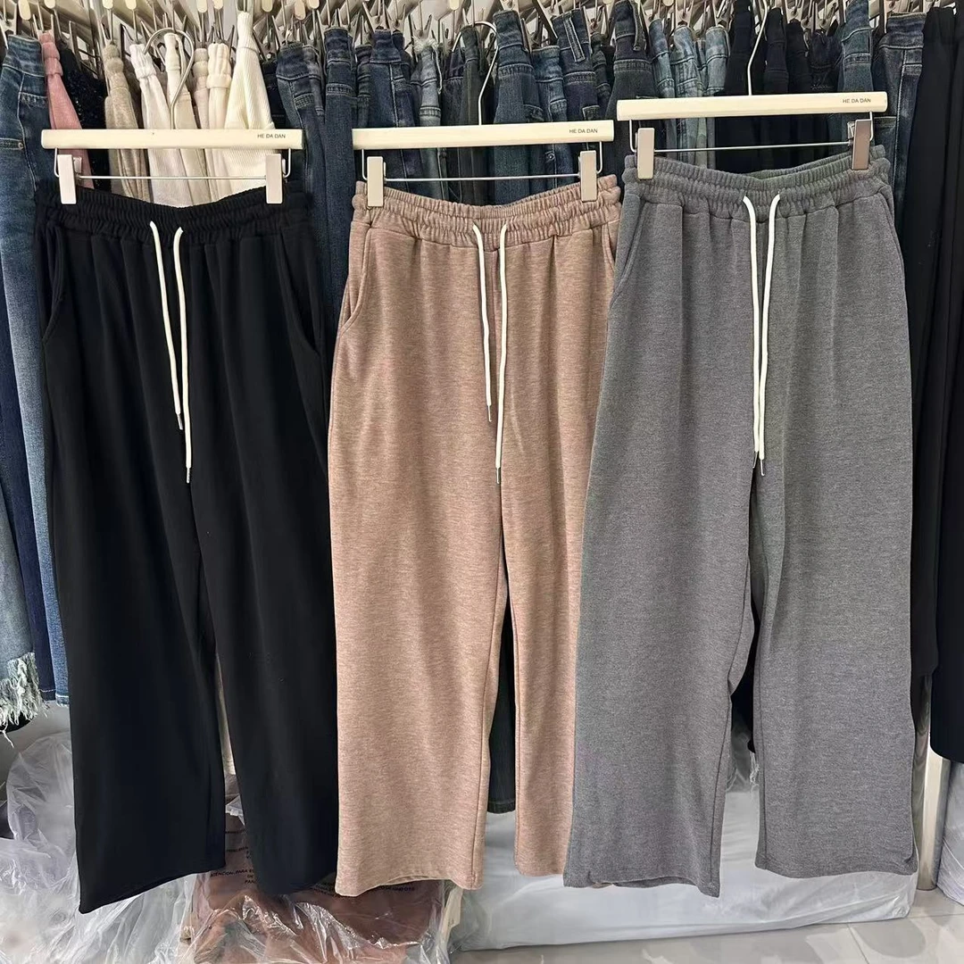 【何大胆】大码胖MM秋冬休闲宽松糯米裤