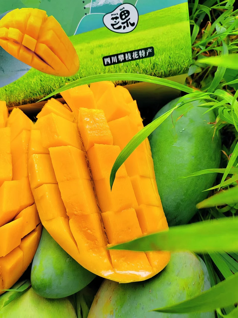 攀枝花大金煌芒果五斤试吃装果园直发香甜多汁个大皮薄肉厚新鲜