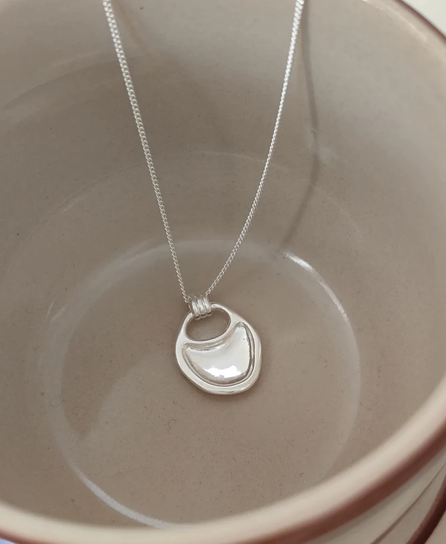 坠链均925银 马鞍包项链高级感简约冷淡风韩国ins小众时髦毛衣链