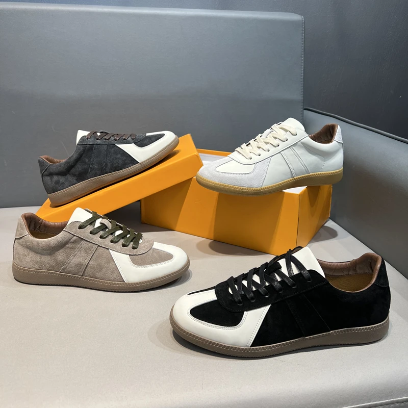 翻毛皮轻质不累脚软底舒适德训鞋2024四季款男士潮流低帮休闲鞋