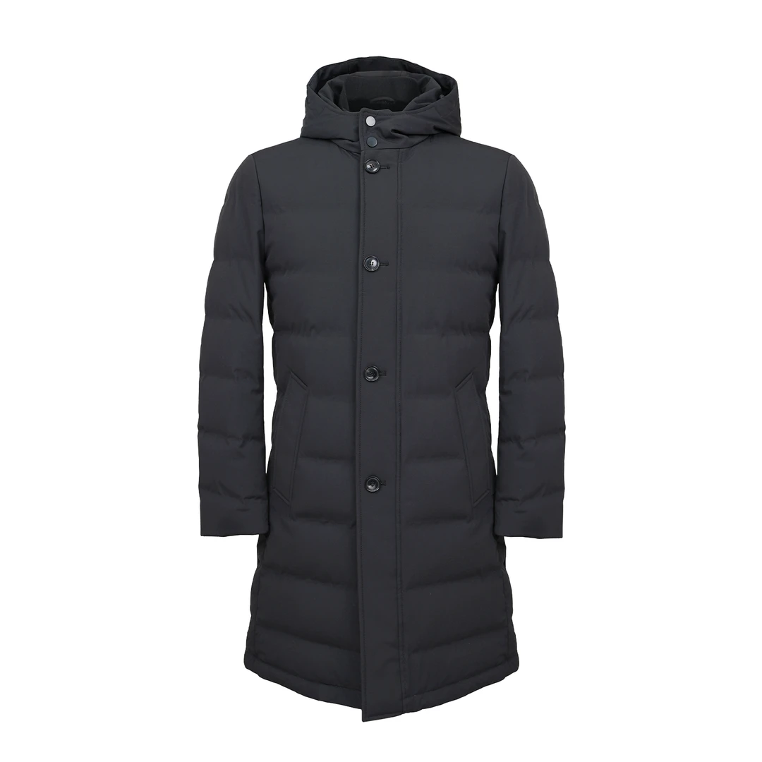 【宠粉福利款】连帽长款兔毛内里防钻绒男士休闲羽绒服NK-819076