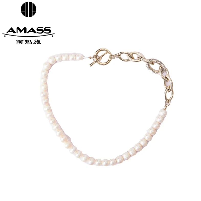 铜合金仿珍珠项链 【阿玛施 AMASS】阿玛施 新款双面项链 5900404