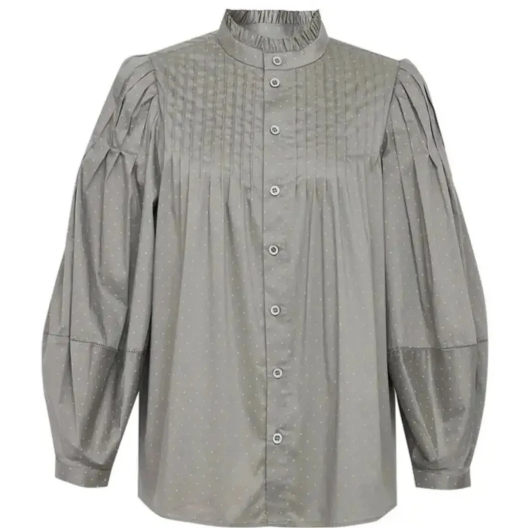 【阿玛施AMASS】5301044 新款宫廷风衬衣时尚长袖衬衫