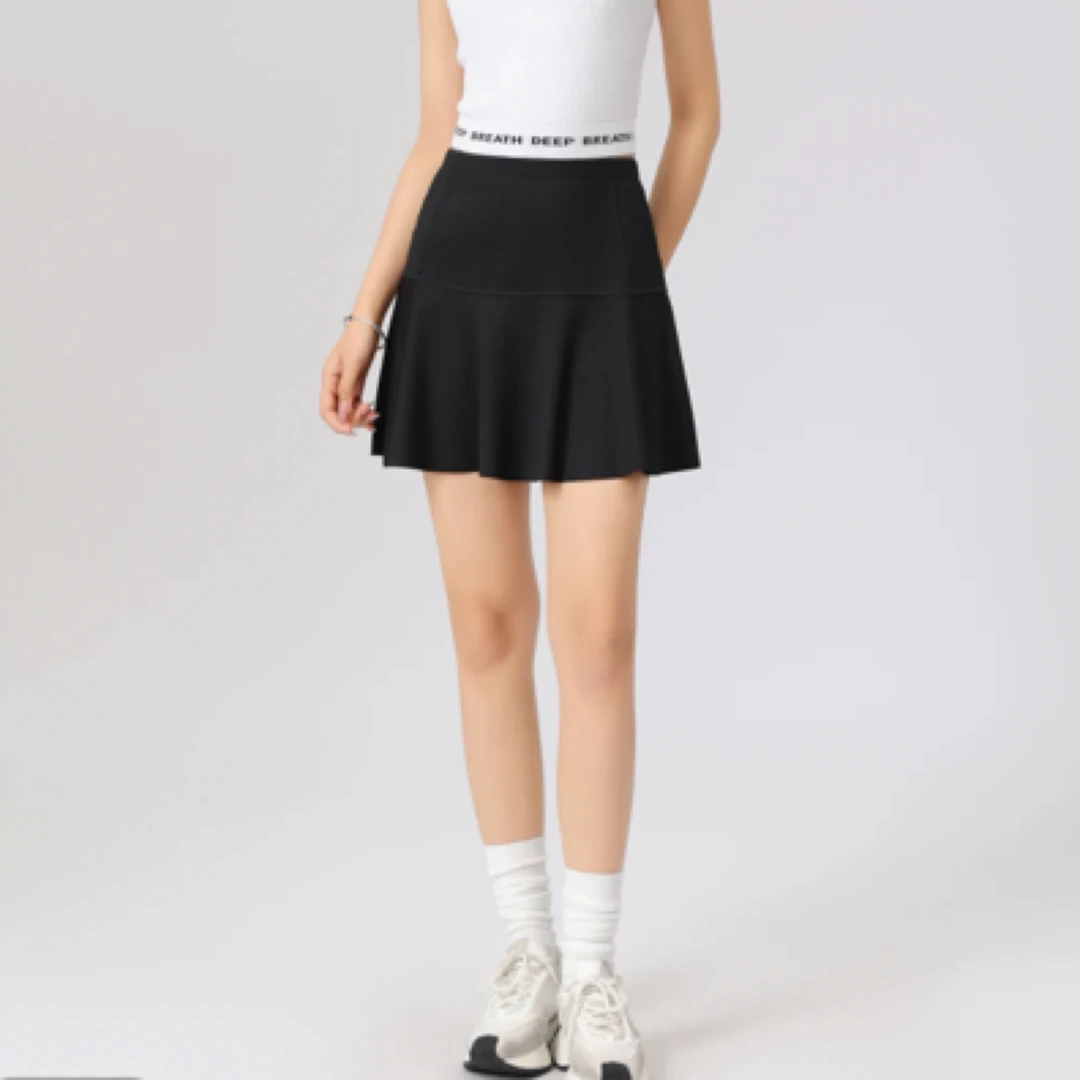 AMASS/阿玛施520024 功能性新款短裙A散摆瑜伽运动气质显瘦半身裙