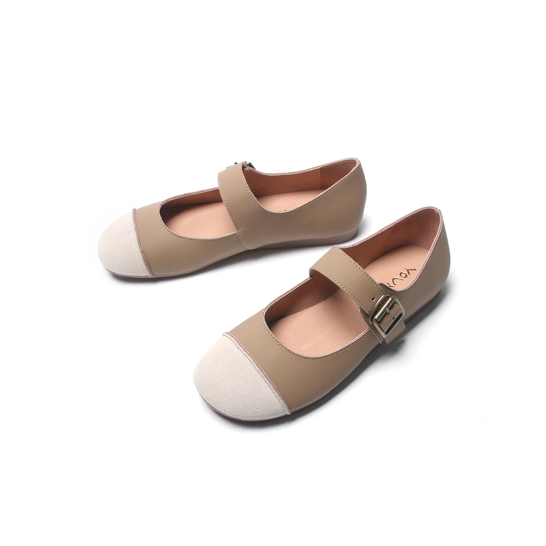 玛丽珍鞋女新款浅口平底单鞋法式复古芭蕾舞奶奶鞋618-10